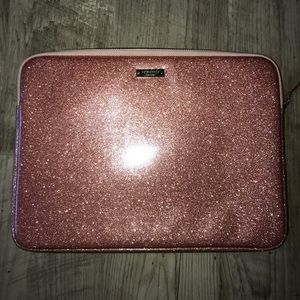 Pink sparkly Kate Spade Mac Book Pro 13 inch case